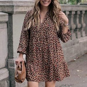 Leopard Print Tunic Dress